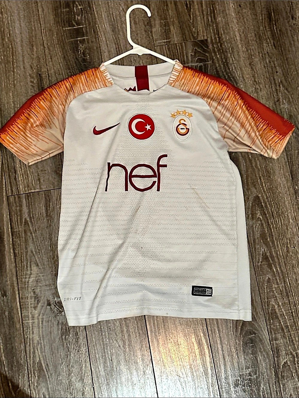 Nike Galatasaray SK 2018/19 Third Jersey White & Orange Boys 14-16